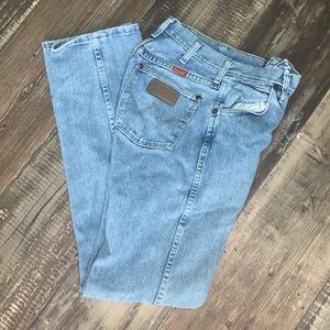 light wash vintage wranglers